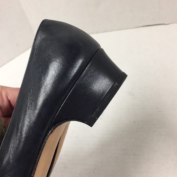 Vintage Ferragamo Boutique Dark Navy Leather Shoes - Picture 5 of 12